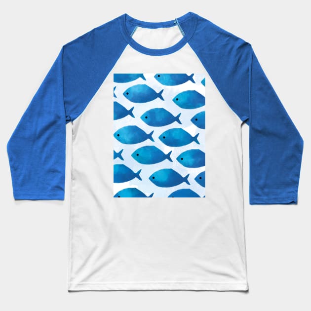 Fishes Baseball T-Shirt by DUST2196